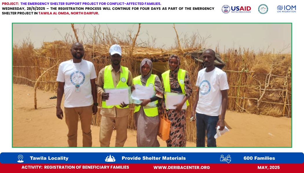 Read more about the article Registration Begins for 600 Newly Displaced Families in Tawila Al-Omda Camp | Wednesday, 28 May 2025