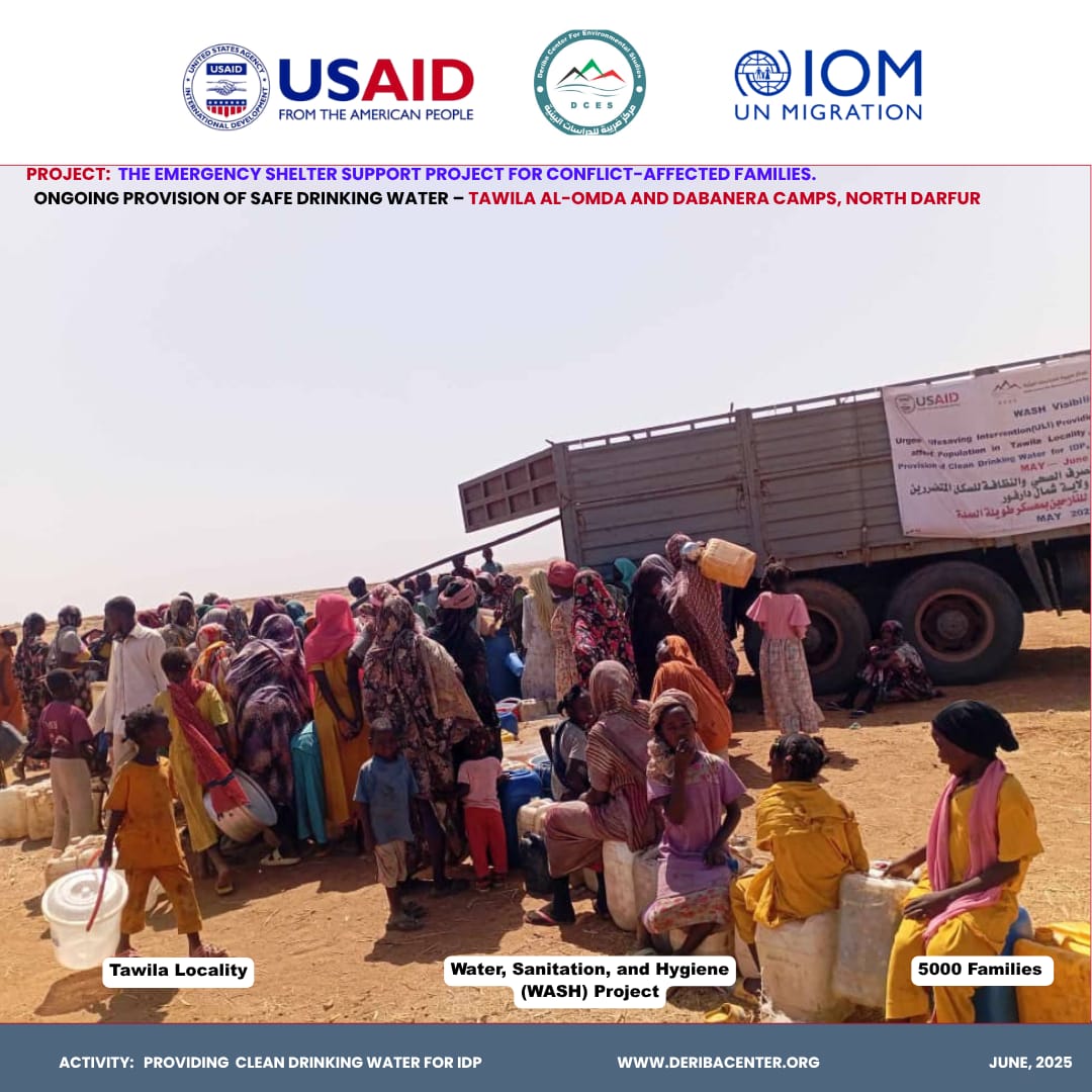 Read more about the article Ongoing Provision of Safe Drinking Water – Tawila Al-Omda and Dabanera Camps, North Darfur
