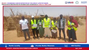Read more about the article Completion of Registration for 600 Displaced Households – Tawila Al-Omda Camp | Sunday, 1 June 2025