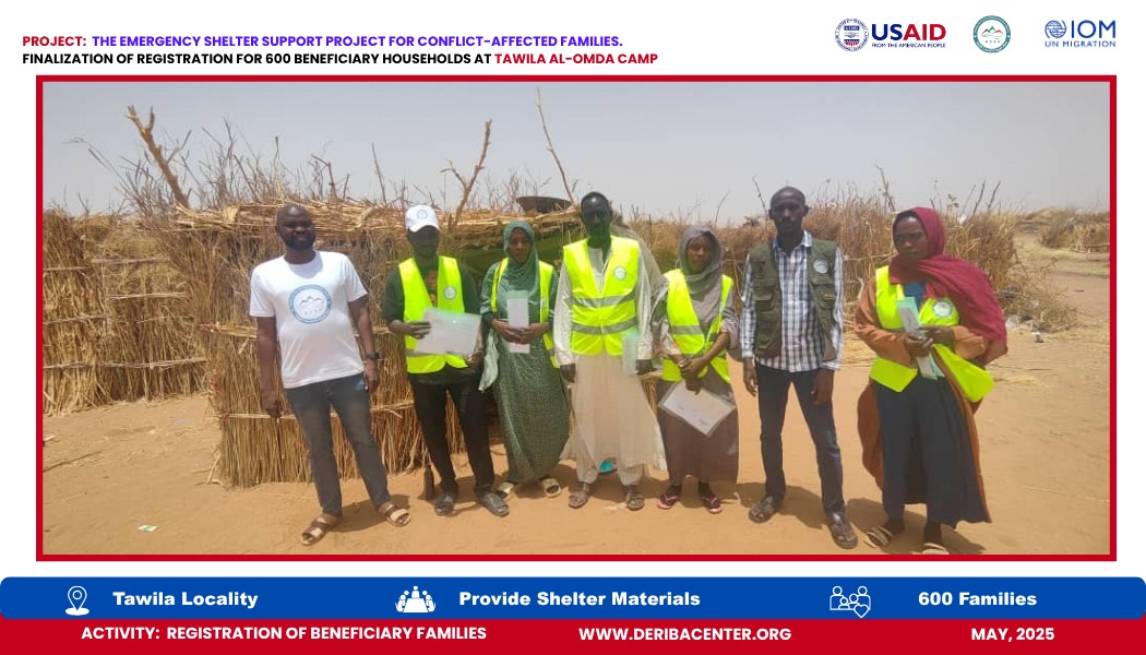 Read more about the article Completion of Registration for 600 Displaced Households – Tawila Al-Omda Camp | Sunday, 1 June 2025