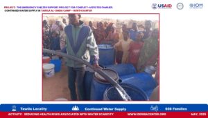 Read more about the article Continued Water Supply in Tawila Al-Omda Camp – North Darfur