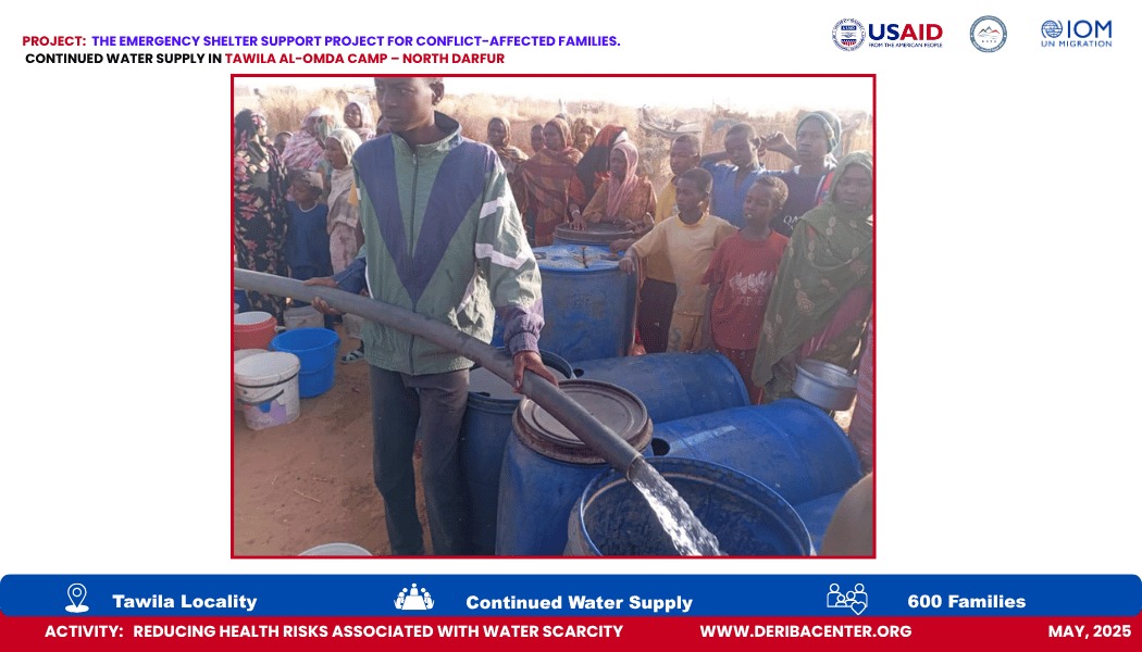 Read more about the article Continued Water Supply in Tawila Al-Omda Camp – North Darfur