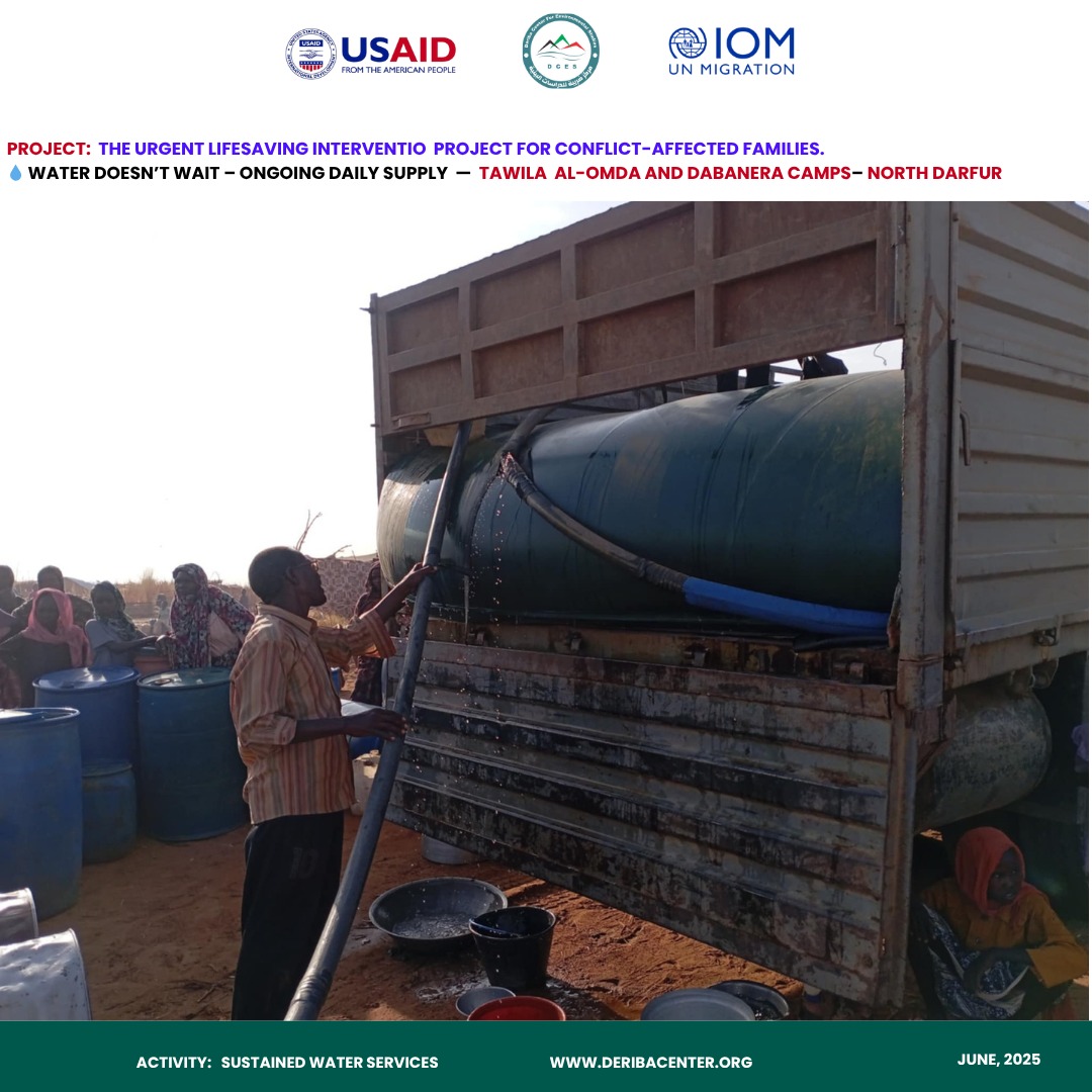 Read more about the article Water Doesn’t Wait – Ongoing Daily Supply in Tawila Al-Omda and Dabanir Camps | North Darfur