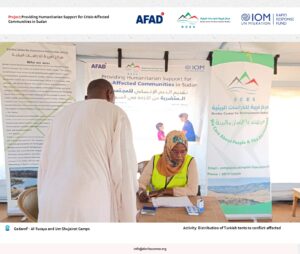 Read more about the article Distribution of Turkish Tents for Conflict-Affected Communities – Al-Turaya and Um Shujairat Camps, Gedaref State